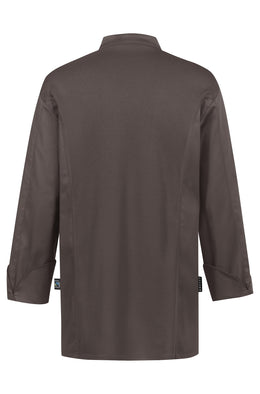 Greiff Cuisine 5598 Premium Herren-Kochjacke, Regular Fit , schwarz, taupe