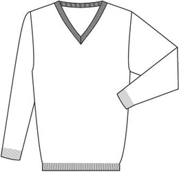 Greiff  6040 Herren-Pullover mit V-Ausschnitt Regular Fit Strick