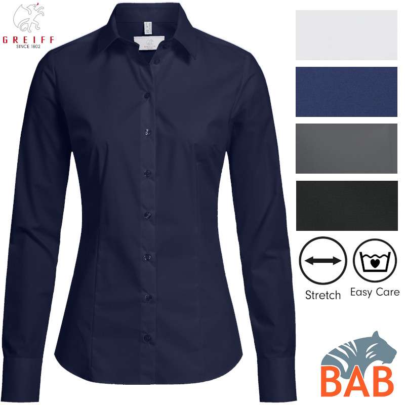Greiff Basic 6510 Damenbluse Slim Fit