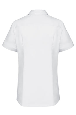 Greiff  Basic 6516 Kurzarm Damenbluse Regular fit, weiß