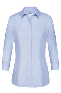 Greiff Basic 6517 Damen Bluse Regular Fit, weiß, schwarz, bleu