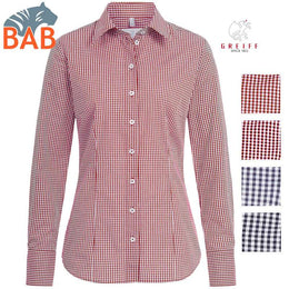 Greiff Basic 65213 Damenbluse langarm Regular Fit- vichy Karo