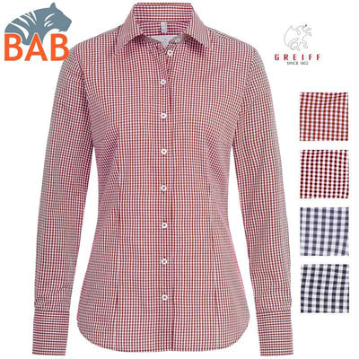 Greiff Basic 65213 Damenbluse langarm Regular Fit- vichy Karo