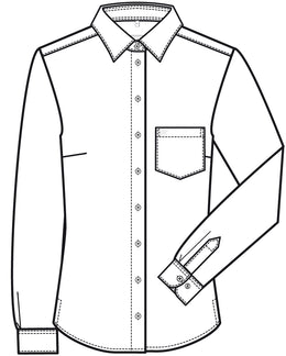 Greiff Leasing 65520 Damen Bluse Regular Fit-langarm, weiß