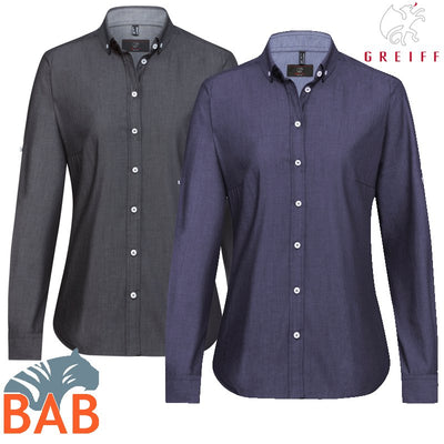 Greiff Denim 65583 Damen Bluse langarm Regular Fit