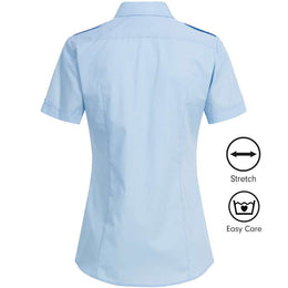 Greiff Basic  6571 Damen Pilotbluse  Regular Fit- kurzarm