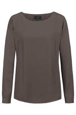 Greiff 6573 Damen-Chiffon Bluse langarm Regular Fit