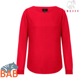 Greiff 6573 Damen-Chiffon Bluse langarm Regular Fit