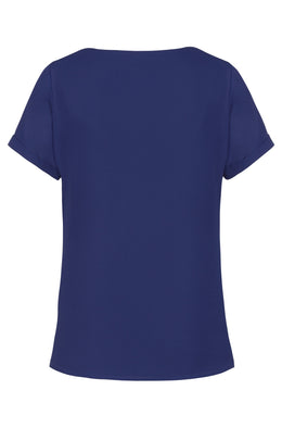 Greiff 6577 Damen-Chiffon Bluse kurzarm Regular Fit