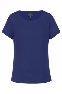 Greiff 6577 Damen-Chiffon Bluse kurzarm Regular Fit
