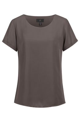 Greiff 6577 Damen-Chiffon Bluse kurzarm Regular Fit