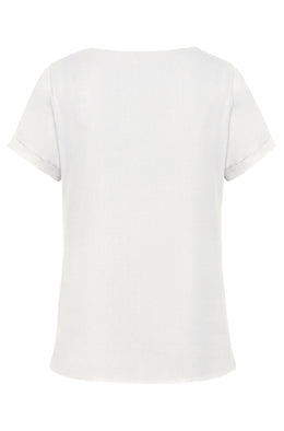 Greiff 6577 Damen-Chiffon Bluse kurzarm Regular Fit