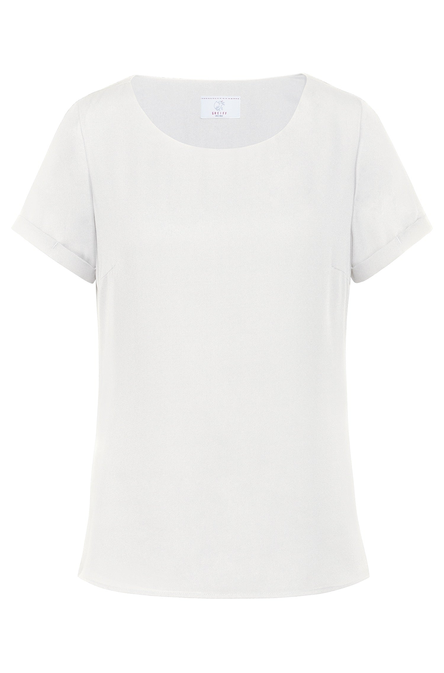 Greiff 6577 Damen-Chiffon Bluse kurzarm Regular Fit