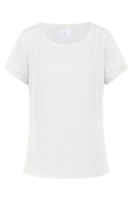 Greiff 6577 Damen-Chiffon Bluse kurzarm Regular Fit