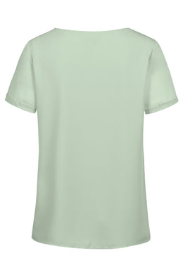 Greiff 6577 Damen-Chiffon Bluse kurzarm Regular Fit
