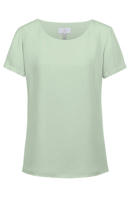 Greiff 6577 Damen-Chiffon Bluse kurzarm Regular Fit