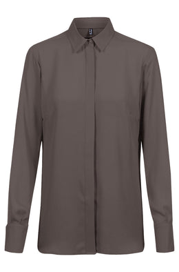 Greiff 6580 Damen-Chiffon Bluse langarm Regular Fit