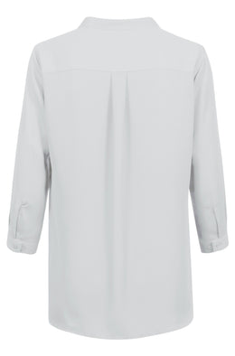 Greiff 6586 Damen-Chiffon Bluse 3/4 Arm Regular Fit