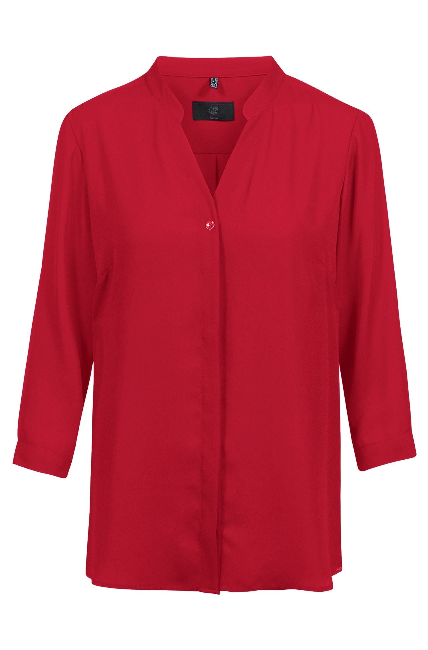 Greiff 6586 Damen-Chiffon Bluse 3/4 Arm Regular Fit