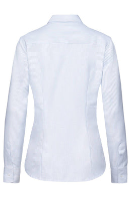 Greiff Casual 6591 Damen Bluse Regular Fit, blau/weiß gestreift