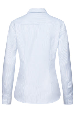 Greiff Casual 6591 Damen Bluse Regular Fit, blau/weiß gestreift