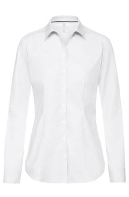 Greiff Premium 6592 Damen Bluse Regular Fit-langarm, weiß