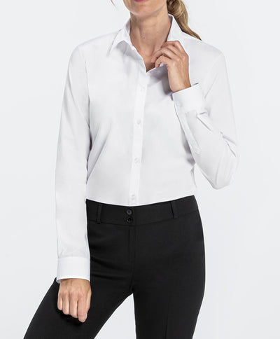 Greiff Simple 6594 Damenbluse langarm Regular Fit, weiß