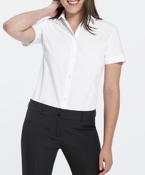 Greiff Simple 6599 Damenbluse kurzarm Regular Fit, weiß