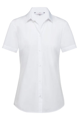 Greiff Simple 6599 Damenbluse kurzarm Regular Fit, weiß