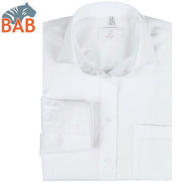 Greiff  Basic 6650 Damenbluse langarm Comfort Fit, weiß