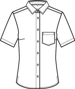 Greiff Basic 6651 Damenbluse halbarm Comfort Fit, weiß