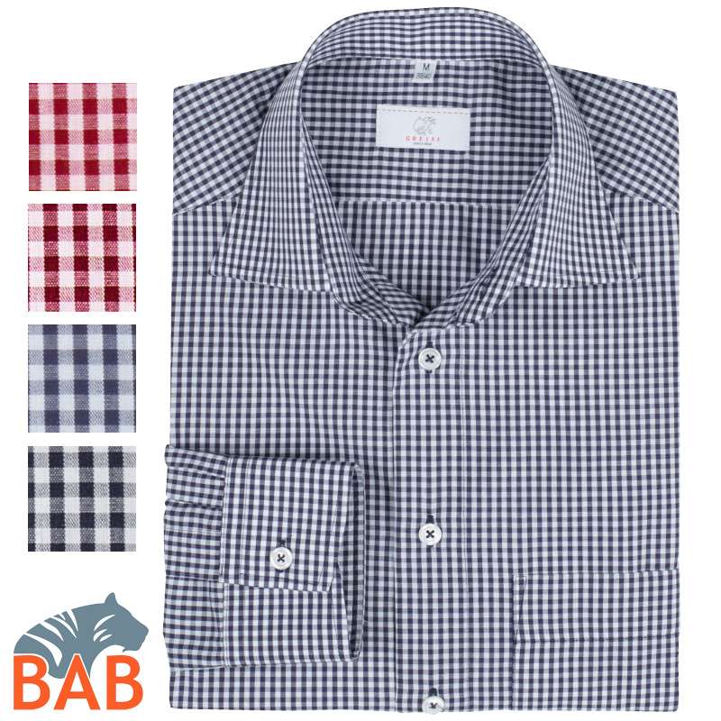Greiff Basic 67213 Herrenhend  langarm Regular Fit- vichy Karo