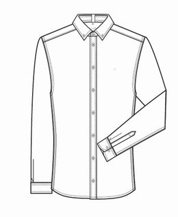 Greiff Casual  6723 Herrenhemd langarm Regular Fit, weiß