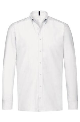 Greiff Casual  6723 Herrenhemd langarm Regular Fit, weiß