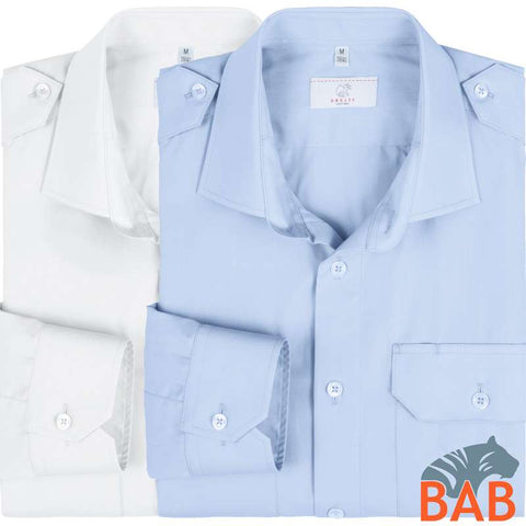 Greiff Simple 6730 Herren-Pilothemd, Regular Fit  langarm