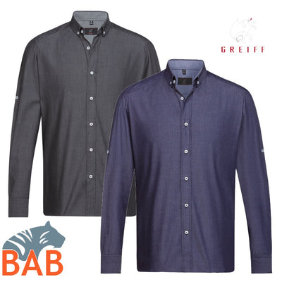 Greiff 67583 Denim Herren Hemd Regular Fit