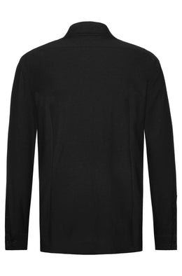 Greiff Casual  6767 Herren-Jerseyhemd langarm Regular Fit, weiß