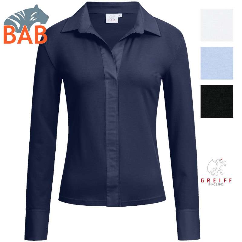 Greiff 6861 Damen-Shirtbluse Stretch Regular Fit