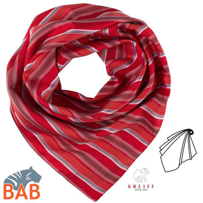 Greiff  6901 Tuch Business-Kleidung rot-grau gestreift