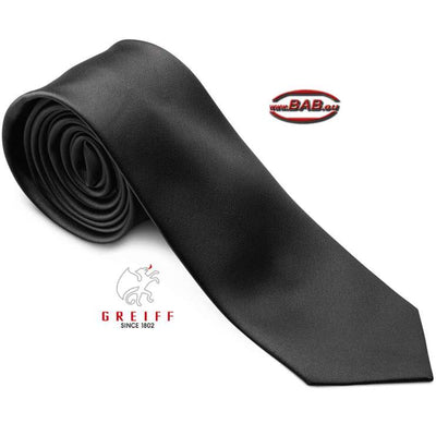 Greiff 6918 Slimline Krawatte für Herren schwarz