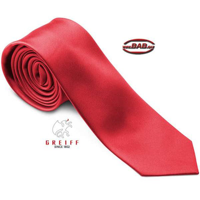 Greiff 6918 Slimline Krawatte für Herren rot
