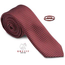 Greiff 6918 Slimline Krawatte für Herren bordeaux Karo