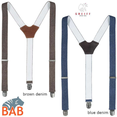 Greiff 6991 Hosenträger in Einheitsgröße, Denim
