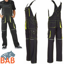 Planam Basalt Neon  Arbeitslatzhose  anthrazit-gelb