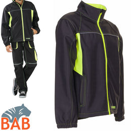 Planam Basalt Neon Arbeitshose anthrazit-gelb
