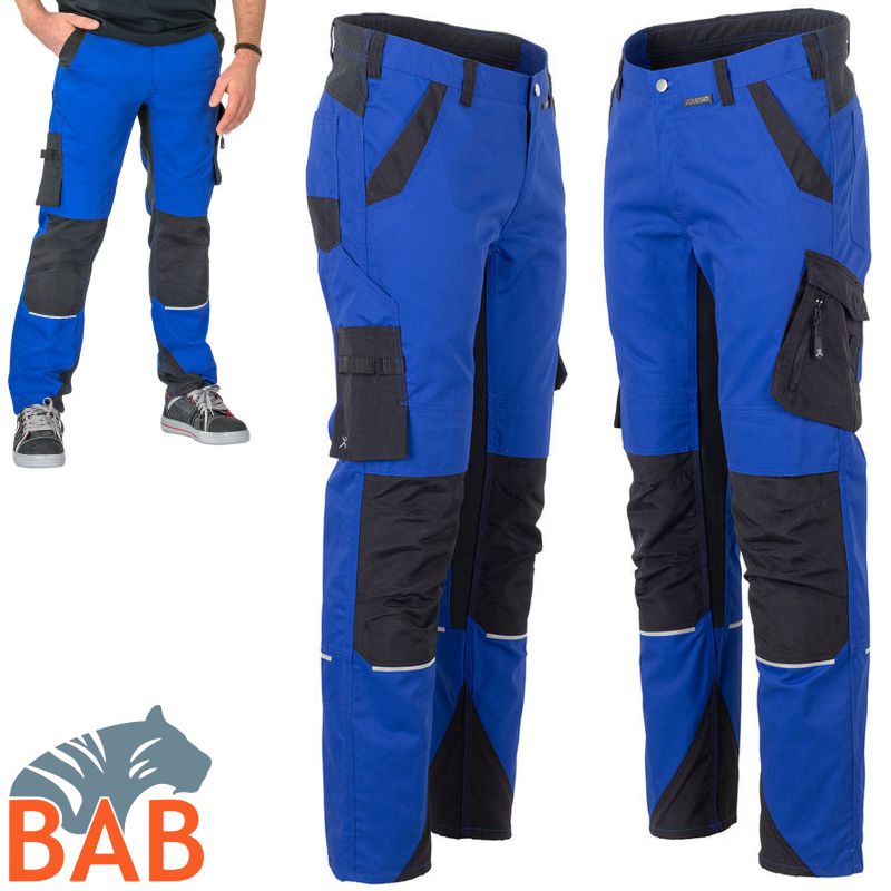 Planam Norit 6402 Arbeitshose Bundhose kornblau-schwarz Herrengrösse