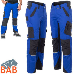 Planam Norit 6402 Arbeitshose Bundhose kornblau-schwarz Herrengrösse