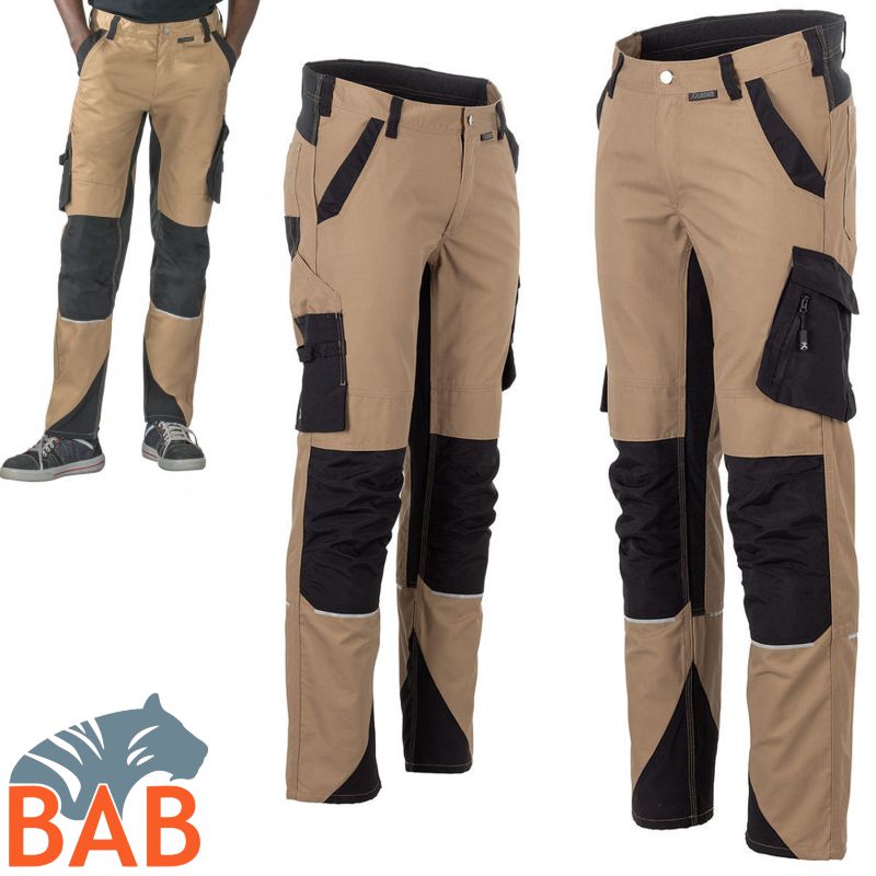 Planam Norit 6403 Arbeitshose Bundhose sand-schwarz Herrengrösse