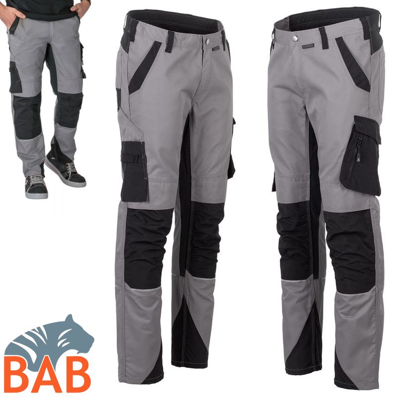 Planam Norit 6406 Arbeitshose Bundhose zink-schwarz Herrengrösse