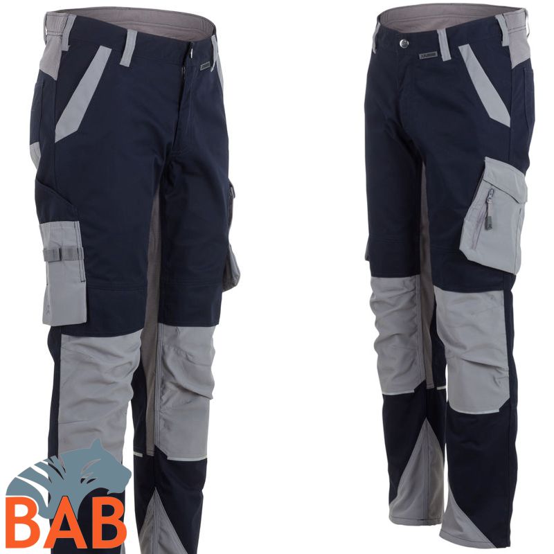Planam Norit 6409 Arbeitshose Bundhose schwarzblau-zink Herrengrösse